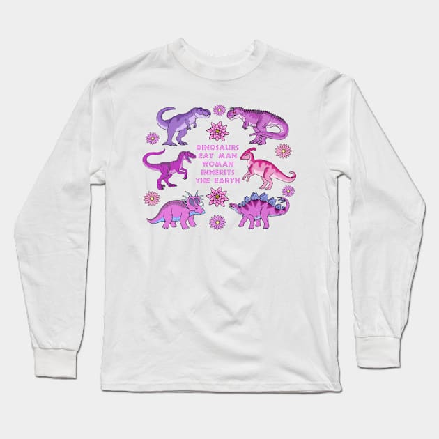 Dinosaurs Eat Man... Long Sleeve T-Shirt by HonuHoney